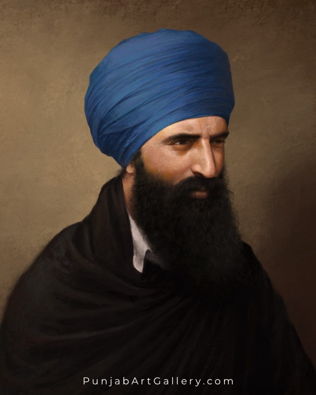 Sant Jarnail Singh Ji - Sikh Art by Punjab Art Gallery