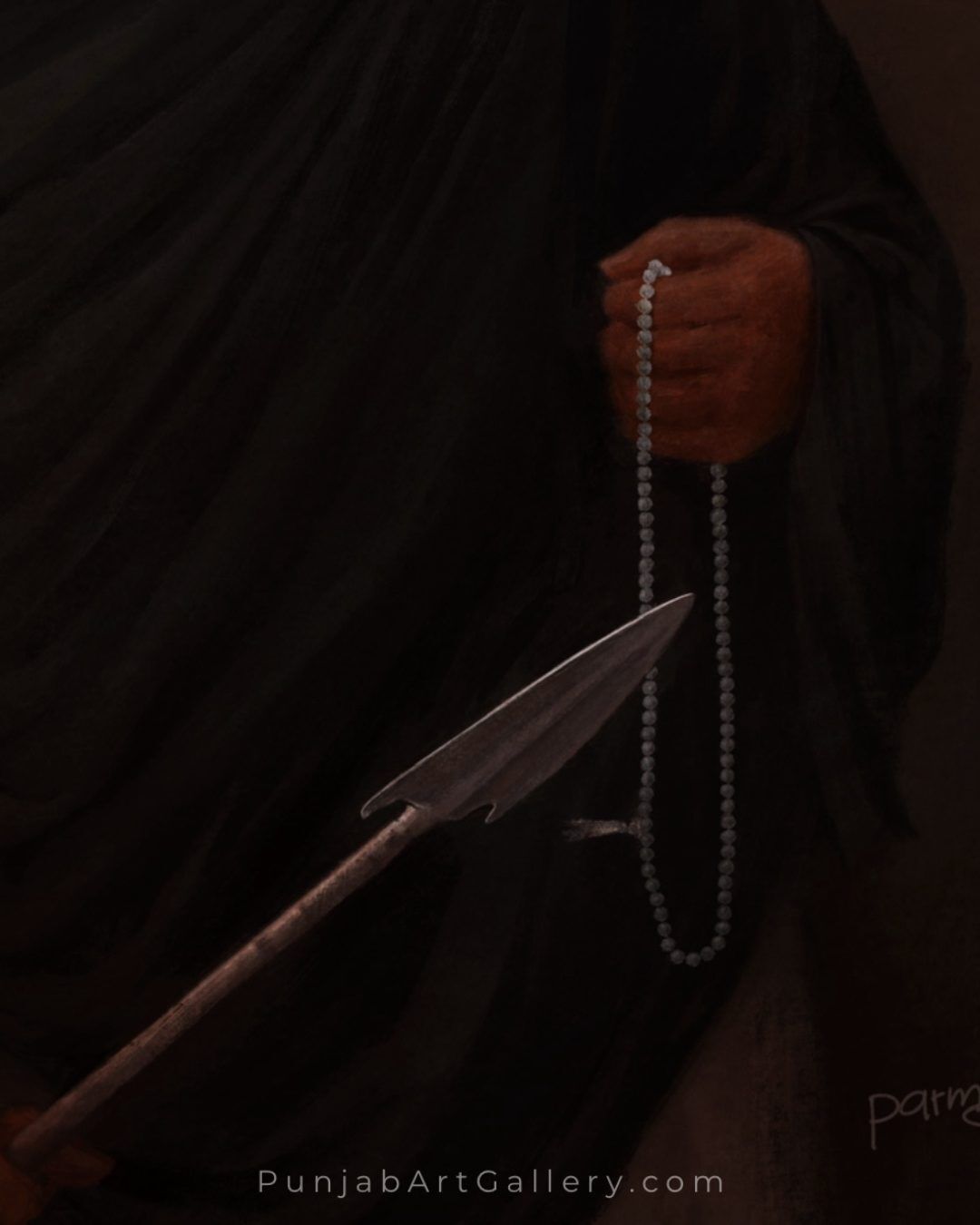 Saint Soldier - Sikh art by Punjab Art Gallery